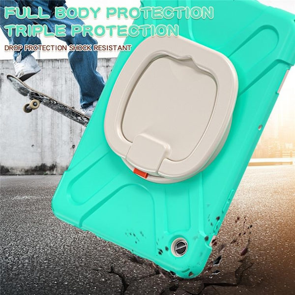 Mobilskal till Galaxy Tab A9 Plus Kickstand Handle Grip - Mintgrön Grön