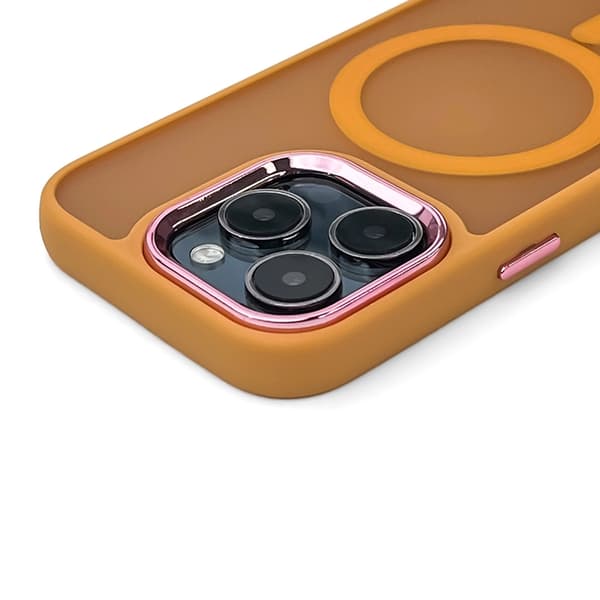 Telefontaske til iPhone 16 Pro Max Magsafe Magnetic Collection - Orange Orange