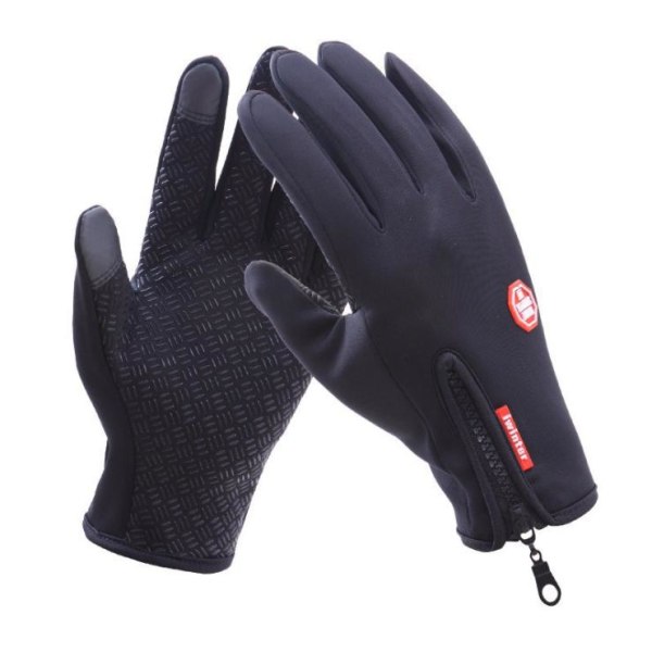 Vandtætte touch handsker / handsker - Large - Sort Black