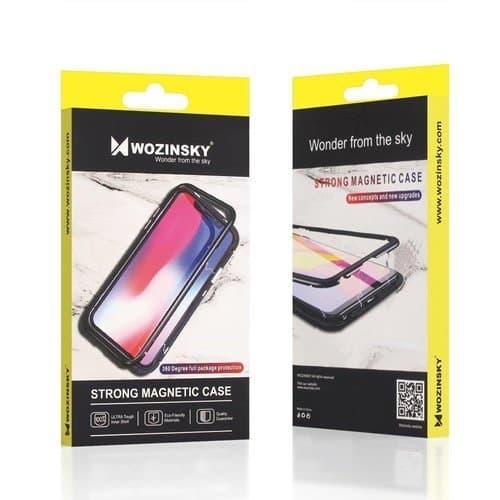 Wozinsky Full Magnetic Skal Galaxy A72 - Sort / Transparent Black