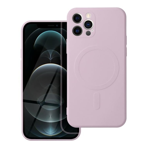 iPhone 12 Pro Max Magsafe Skal Silikon - Rosa
