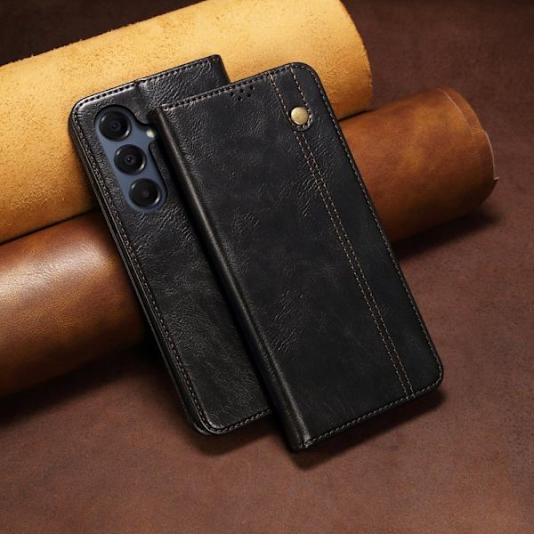 Plånboksfodral för Samsung Galaxy S26 Plus Konstläder Ställ - Svart