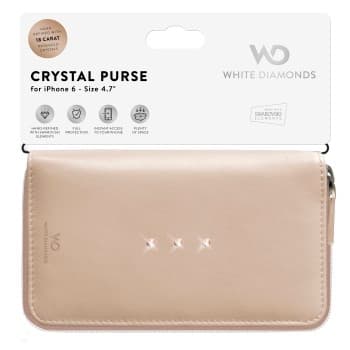 White Diamonds Crystal Purse iPhone 6 / 6S  - RoseGold Guld