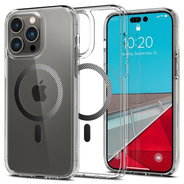 Spigen iPhone 14 Pro Case Magsafe Ultra Hybrid - hiilikuitu