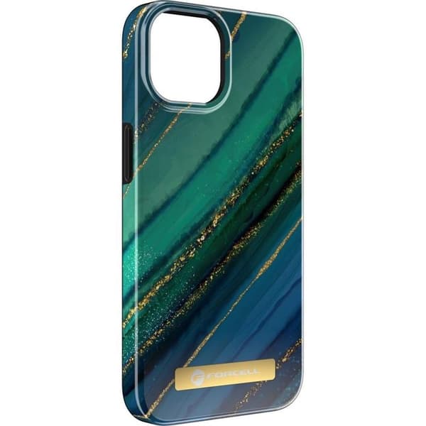 Forcell iPhone 15 Plus -kuori Magsafe Mirage - Jade Marble Grön