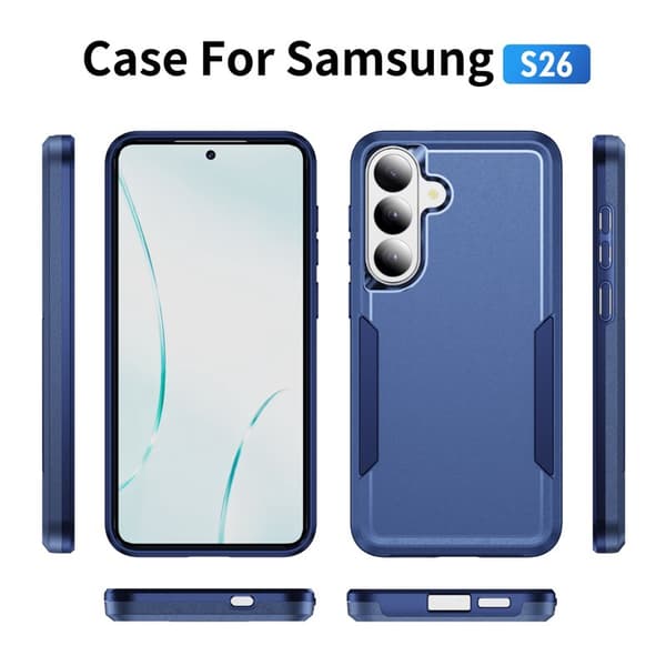 Mobilskal för Samsung Galaxy S26 Plus PC + TPU Militärklass - Blå