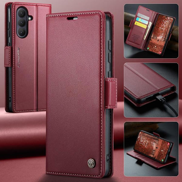 CASEME Galaxy S26 Plånboksfodral RFID Blocking Röd