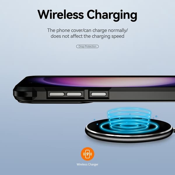 Mobilskal för Samsung Galaxy S26 Plus Stöttålig PC + TPU - Svart
