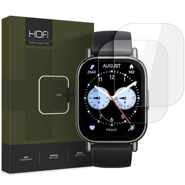 Hofi [2-Pack] Redmi Watch 5 Lite Härdat glas Skärmskydd Pro Plus - Clear Transparent