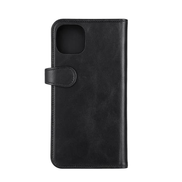 BUFFALO Ægte Læder iPhone 14 Plus Pung Taske - Sort Black