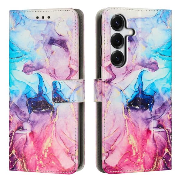 Plånboksfodral för Samsung Galaxy S26 Ställfunktion Konstläder - Ljuslila
