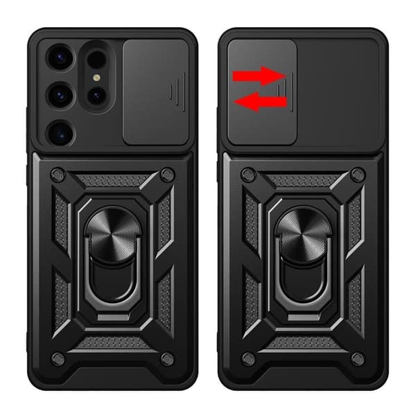 Mobilskal till Galaxy S24 Ultra Hybrid Armor Camshield - Blå Blå