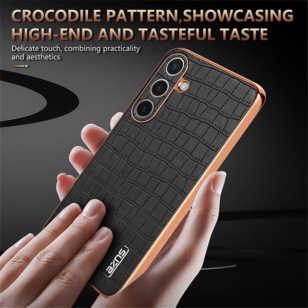 AZNS Mobilskal för Samsung Galaxy S26 PU + TPU - Grön