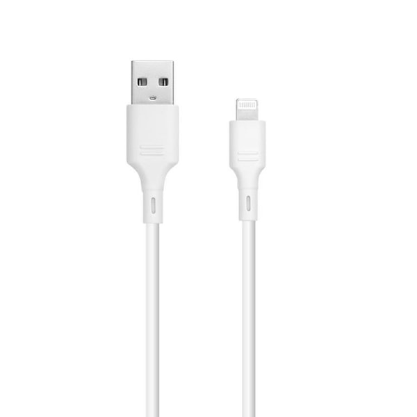 Blue Star USB-A till Lightning kabel 1m - Vit Vit