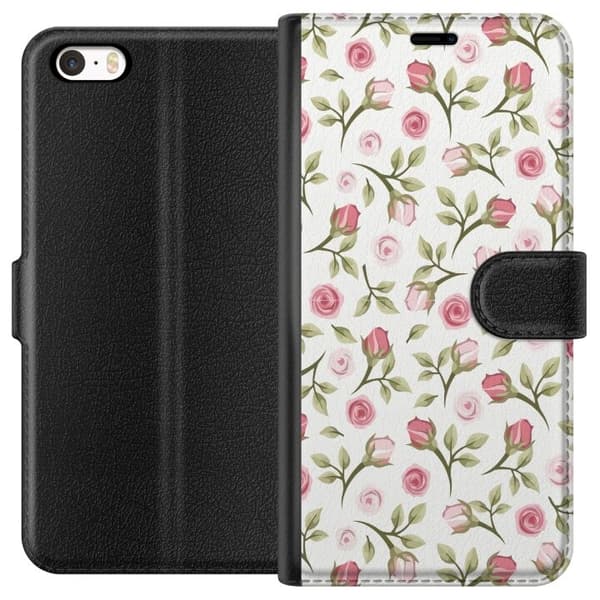 Pung Taske til Apple iPhone 5 med Blomster