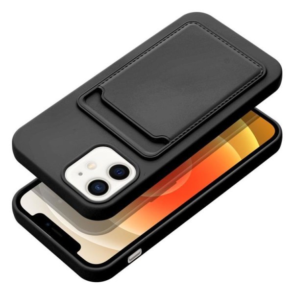 Forcell iPhone 12/12 Pro Skal Korthållare - Svart