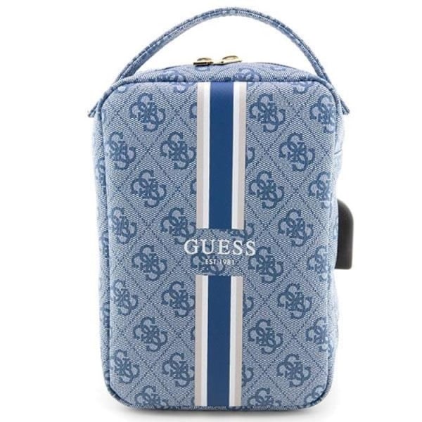 Guess Organizerväska Printed Stripes - Blå