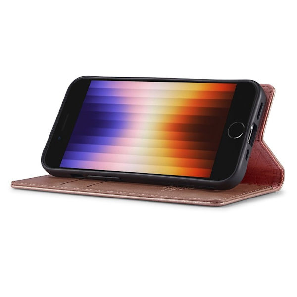 LC.IMEEKE iPhone 16e Plånboksfodral Konstläder - Roséguld