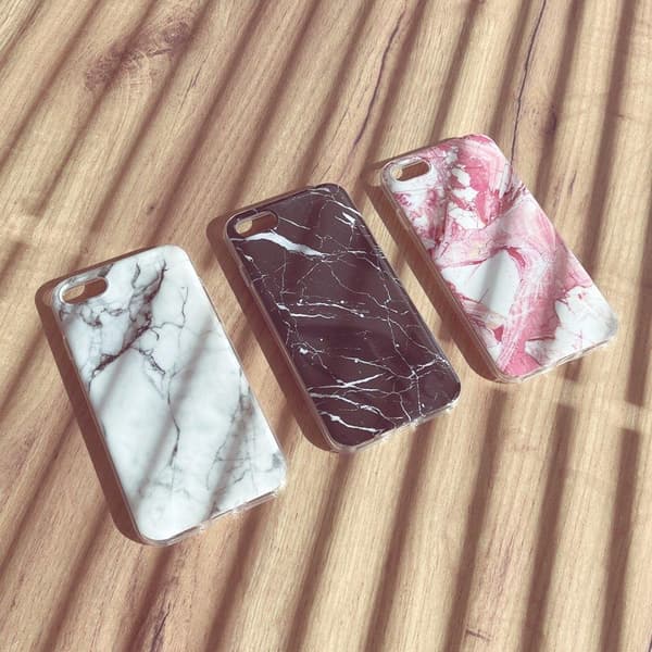 Wozinsky Marble TPU -kuori Xiaomi Poco M3 / Redmi 9T - Pinkki Rosa