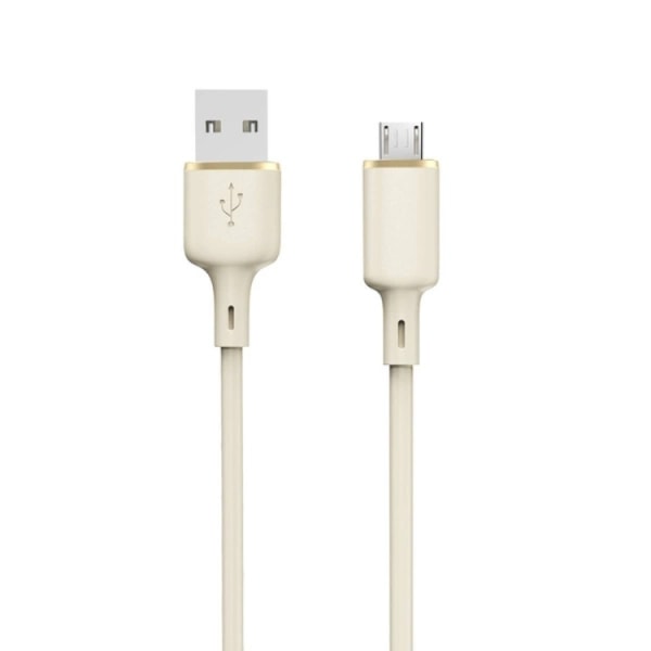 Dudao USB-A-USB-mikrokaapeli 1 m - beige
