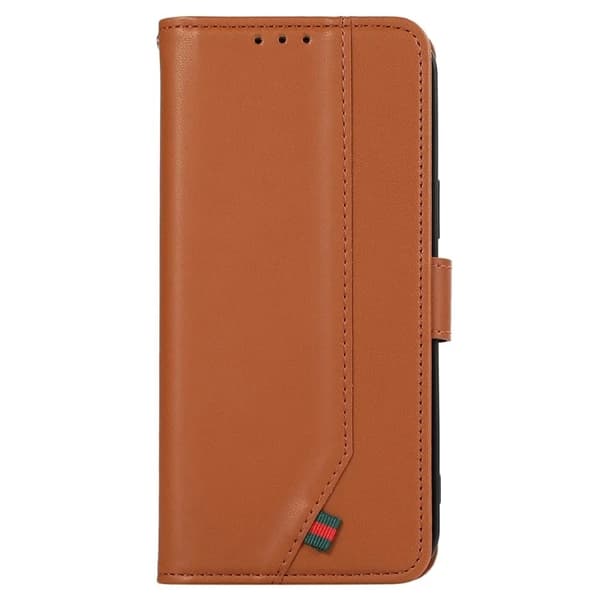 Sony Xperia 1 VII Plånboksfodral RFID-Skydd Konstläder - Brun