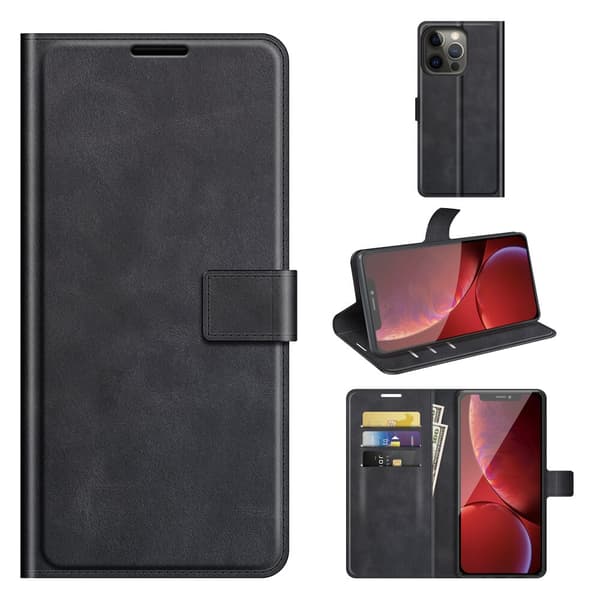 BOOM iPhone 13 Pro Max Plånboksfodral RFID-Skyddat - Svart Black