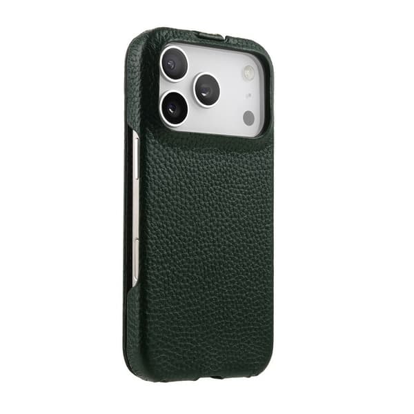 MELKCO Mobilskal till iPhone 17 Pro Max Äkta Läder + PC - Grön