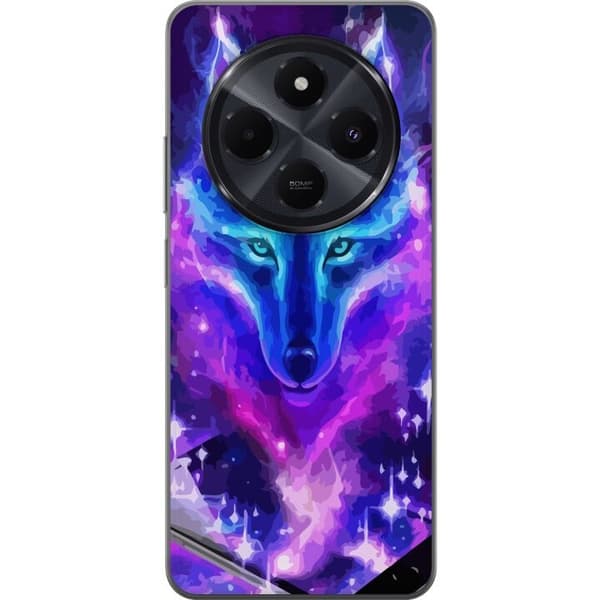 Telefontaske til Xiaomi Redmi A4 med Neon Wolf