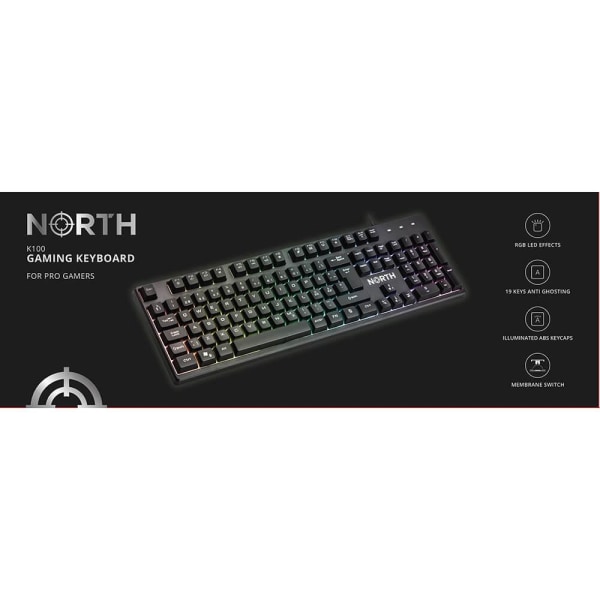 NORTH Gaming Tangentbord K100 RGB