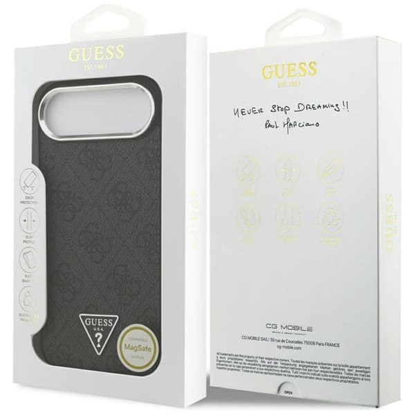 Guess Telefontaske til iPhone Air MagSafe 4G Triangle Logo - Sølv Silver