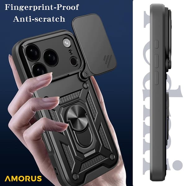 AMORUS Mobilskal till iPhone 17 Pro Med Kameralinsreglage - Grön Grön