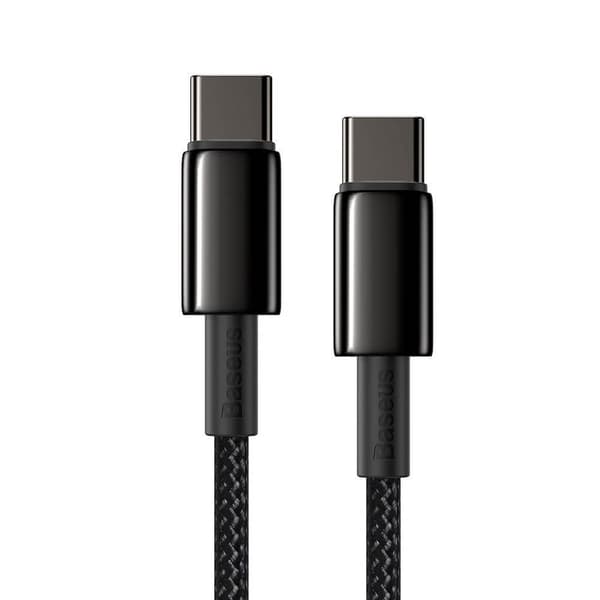 Baseus USB-C till USB-C kabel 100W 5 A 1m Svart Black