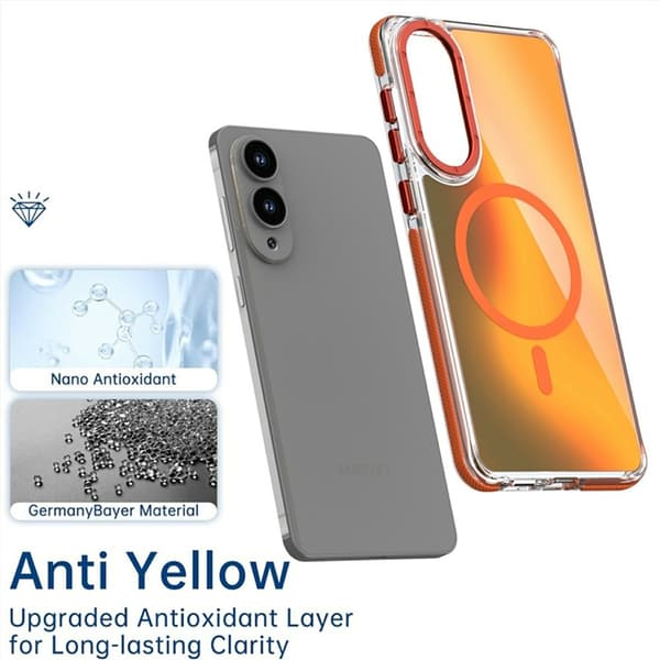 Mobilskal till Galaxy S25 Edge MagSafe Acrylic - Vit Vit