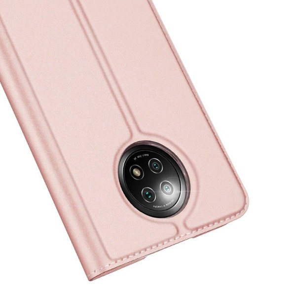 Dux Ducis Skin Pro Plånboksfodral  Xiaomi Redmi Note 9T 5G - Ros Rosa