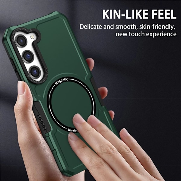 Galaxy S23 Plus Skal Magsafe Anti Drop - Grön