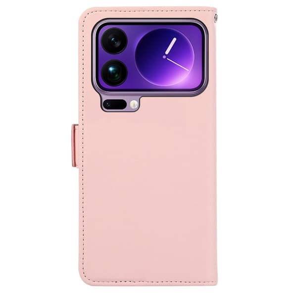 ABEEL Mobilskal till Xiaomi 17 Pro Max KonstLäder RFID-Skydd - Rosa