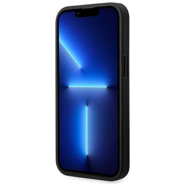 BMW Mobilskal till iPhone 14 Pro Läder Carbon - Svart Svart