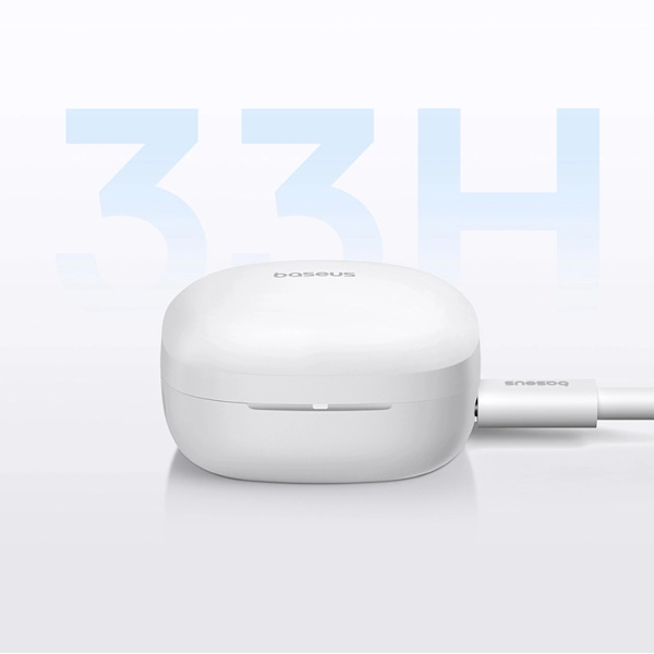 Baseus TWS In-Ear Hörlurar Bowie E19 - Vit Vit