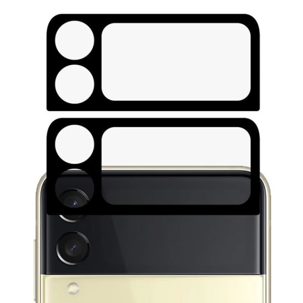 [2-Pack] Galaxy Z Flip 4 HD-kameralinsebeskytter i hærdet glas