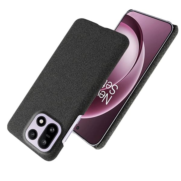 Mobilskal till OnePlus 15 5G Cloth Texture Anti-Scratch Svart