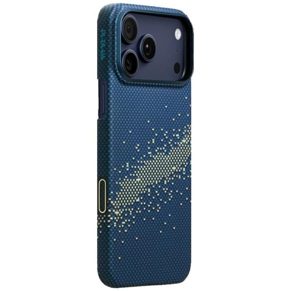 PITAKA Mobilskal till iPhone 17 Pro Max MagSafe Ultra-Slim - Milky Way Galaxy Blå