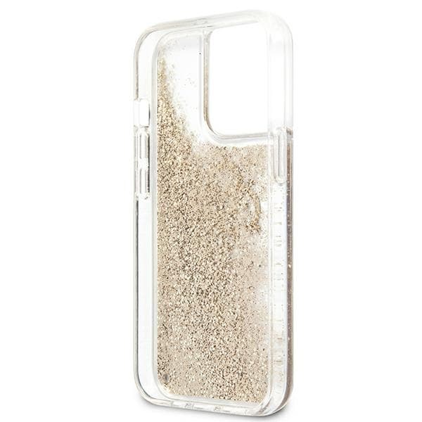 Guess Mobilskal till iPhone 13 Pro Max MagSafe 4G Glitter - Guld