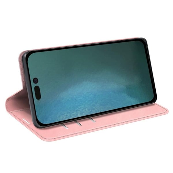 Folio iPhone 14 Pro Max Plånboksfodral  - Rosa Rosa