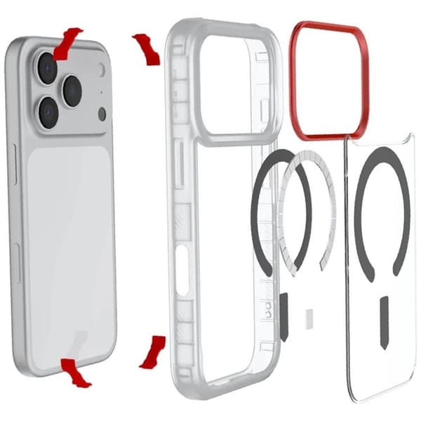 Ghostek telefontaske til iPhone 17 Pro MagSafe Covert - Gennemsigtig Transparent