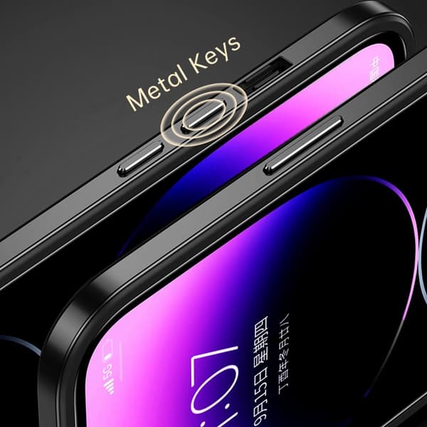 SULADA Minrui Mobilskal till iPhone 15 Plus TPU + Härdat Glas - Rosa
