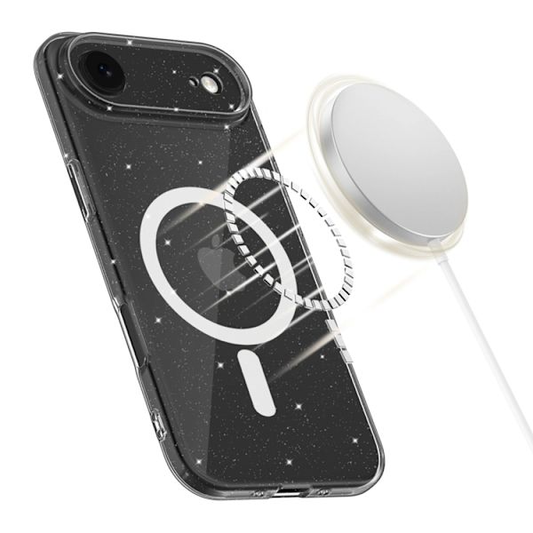 Tech-Protect Mobilskal till iPhone Air Magsafe Flexair - Glitter Transparent