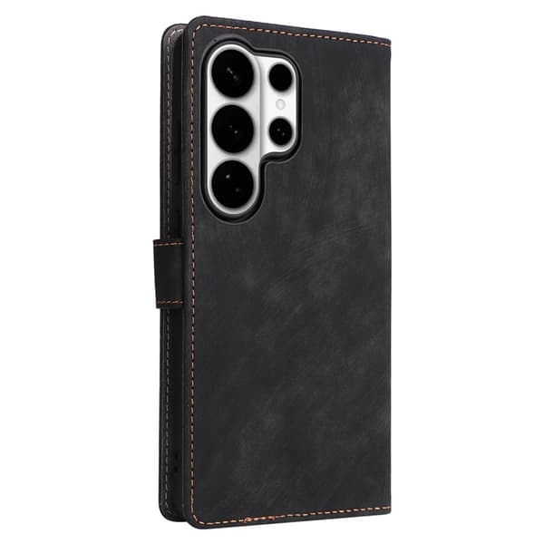 Plånboksfodral för Samsung Galaxy S26 Ultra RFID Blocking Konstläder - Svart