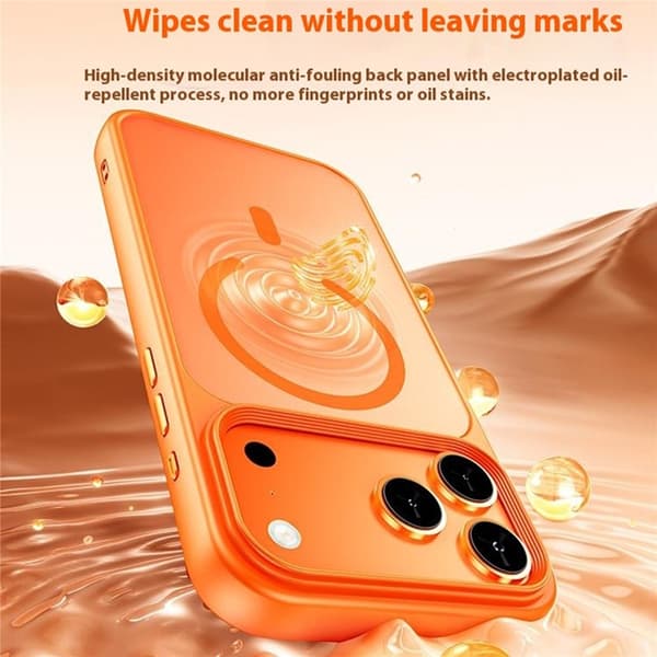 Mobilskal till iPhone 17 Pro MagSafe Skin-Feel Rubberized - Orange Orange