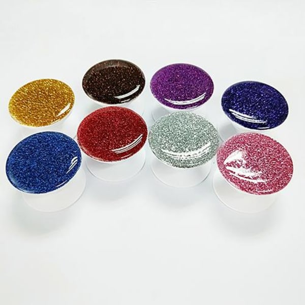 Glitter Mobilholder / Mobilgreb - Rød Red