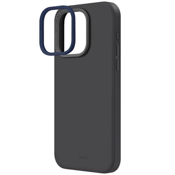 Uniq iPhone 15 Pro Max Mobilskal Magsafe Lino Hue - Charcoal Grå
